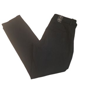 Babaton women's black Elliot low rise slim leg grazer pants